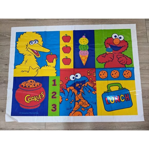 Sesame Street | Other | Vintage Baby Vinyl Floor Play Mat Sesame Street ...